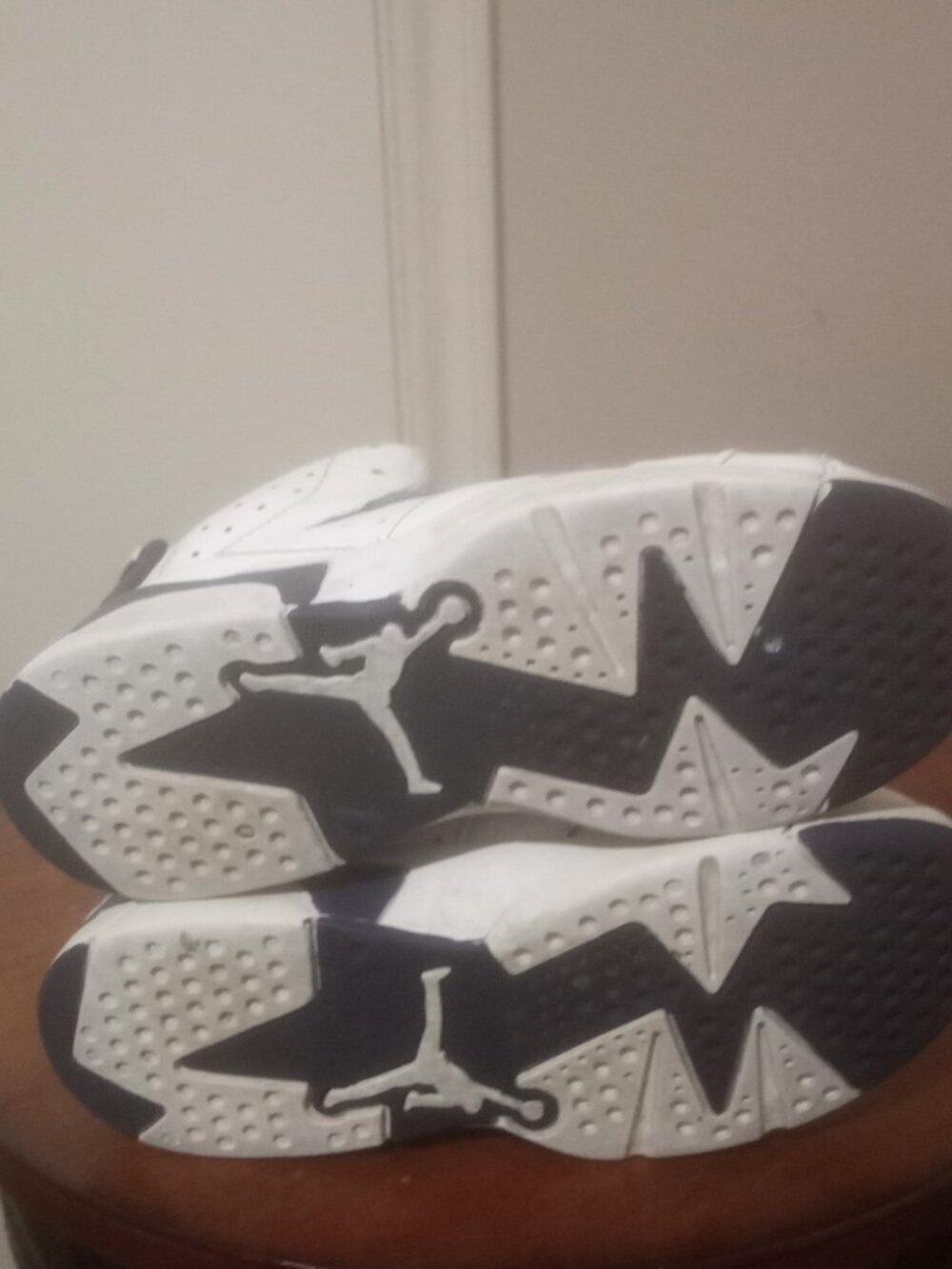 Jordan 6 Midnight Navy Pre School Size 1Y 384666-141 Air Jordan Retro Kids - Picture 3 of 11